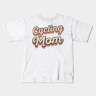 Cycling Mom Kids T-Shirt